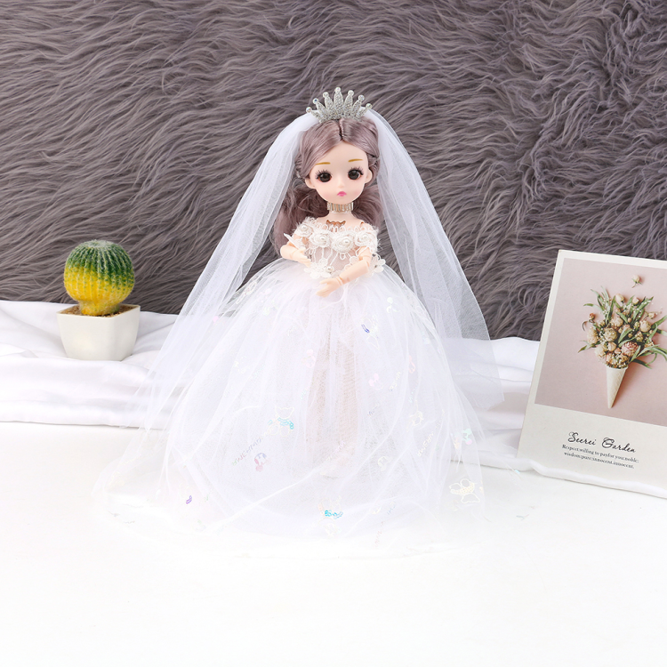 30-centimeter wedding dress, smart music, New Year goods, ornaments, dolls, toys, wedding dresses, princesses, hot sales, street stalls, night markets, wholesale supplies, girls, children, students, activity gifts Item Picture