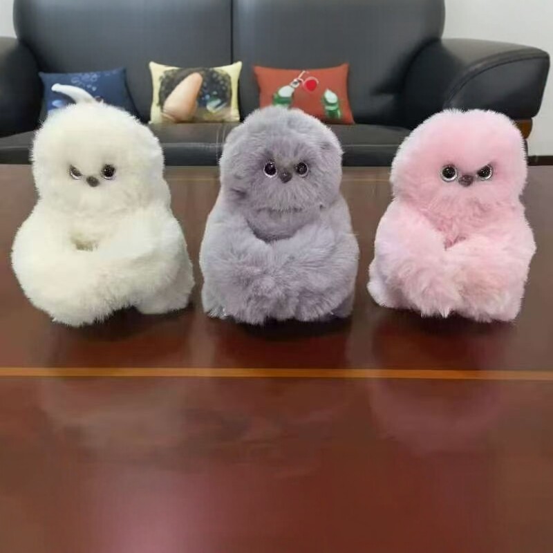 跨境新品害羞猫头鹰MIruni会唱歌扭头毛绒玩偶具公仔可爱萌宠挂件AI玩具ai玩具毛绒玩具星星人AI毛绒玩具