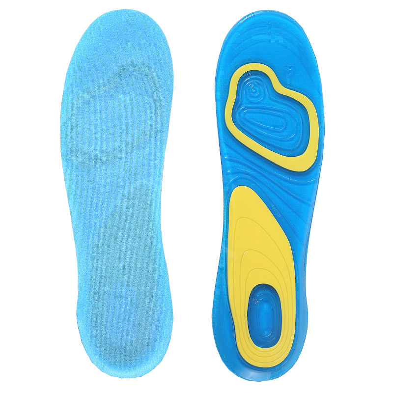 SEBS elastic thickened sports insoles, silicone GEL breathable shock-absorbing air cushion, soft shock-absorbing blister box for men and women Application Scenario