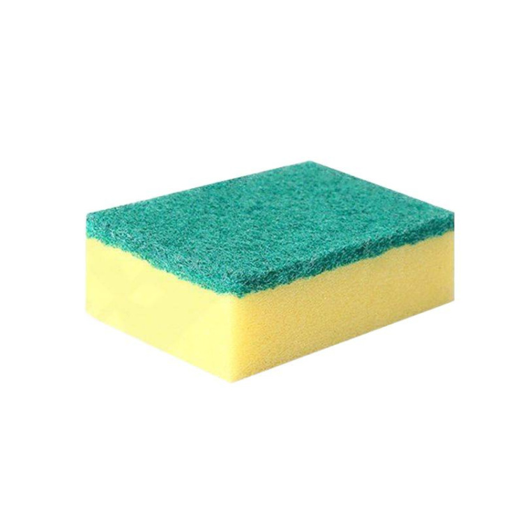 10 high-density kitchen sponges for scrubbing POTS and dishes, cleaning, oil-absorbing and stain-removing scouring pads Item Picture