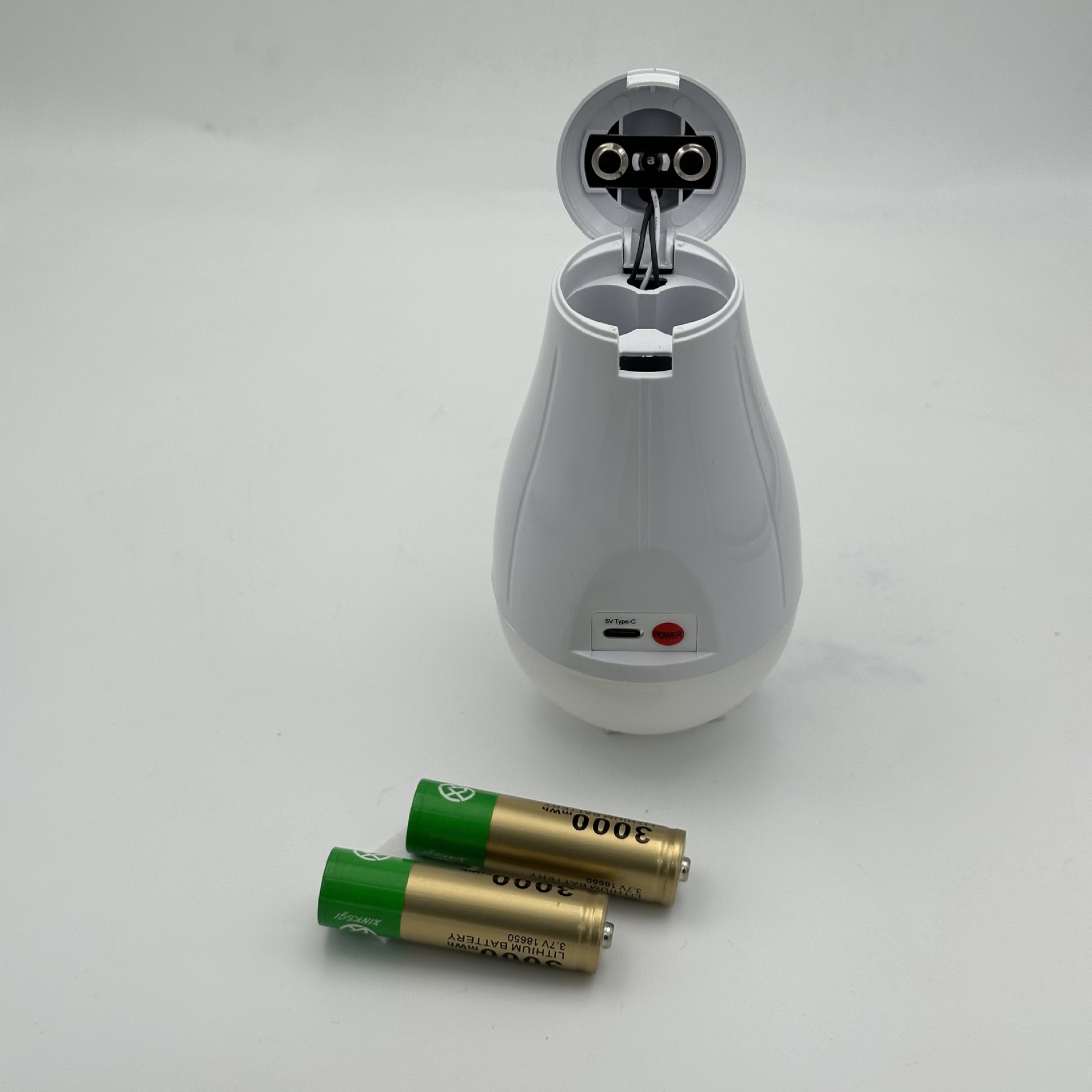 White detachable battery outdoor lighting solar lamp monitoring street lamp floodlight portable multi-functional energy-saving and environmentally friendly Item Picture