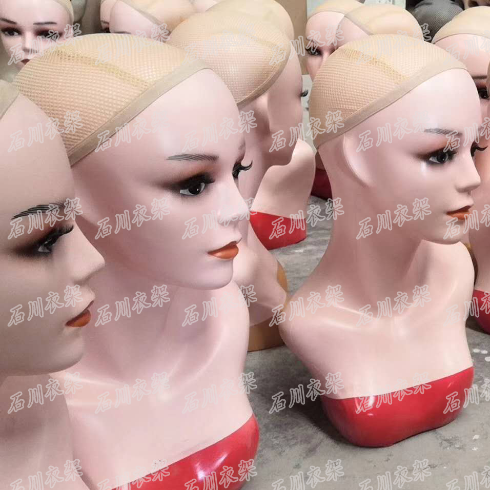 外贸欧美头模假人头半身模特头帽子假发饰品展示头模半身模特