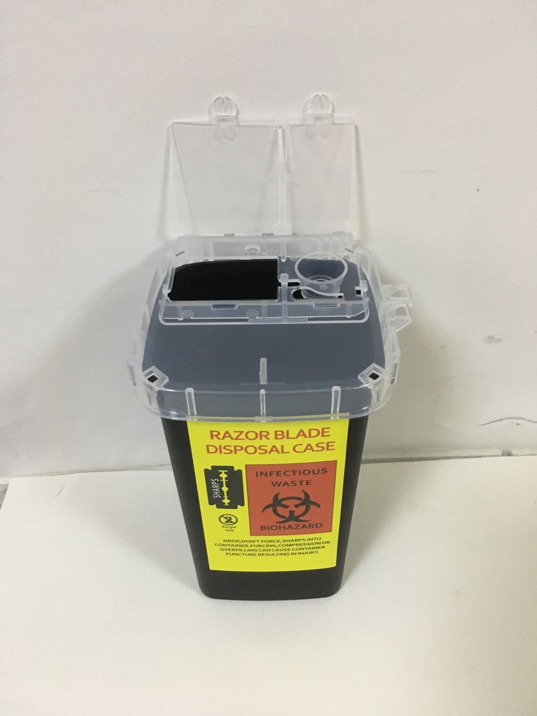 Yellow medical waste containers, blood collection needles, alcohol tablets, band-aids, umbilical cord clips, new cross-border models Specification drawing