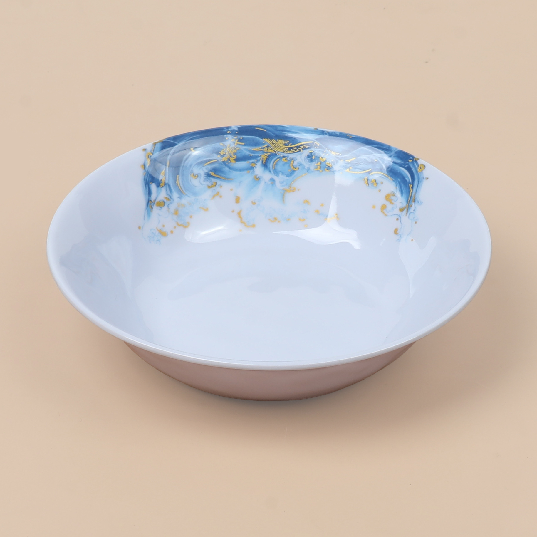 Vajilla de milamina transfronteriza plato de encaje al por mayor plato de comida occidental plato de hotel plato de ensalada plato de porcelana de imitación LOGO making Item Picture