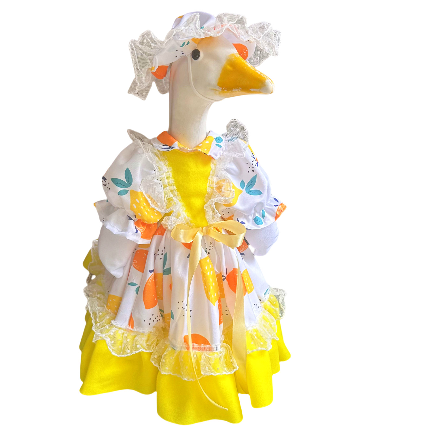 New 2026 Porch Goose Big White Goose Little Yellow Flower Dress Set New Big White Goose Lolita Clothing 140g