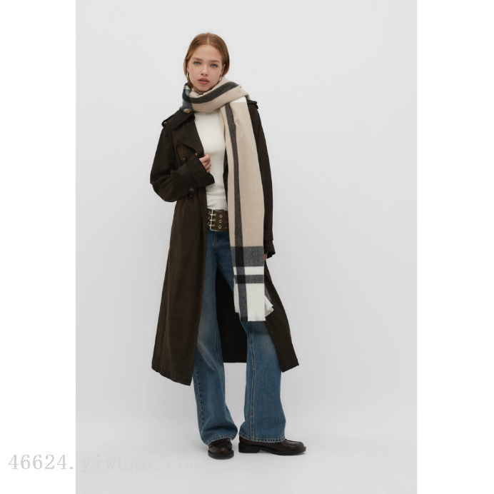 Cross-border scarf wholesale e-commerce live streaming supply chain new style cash on delivery New style 05 checkered series details Picture