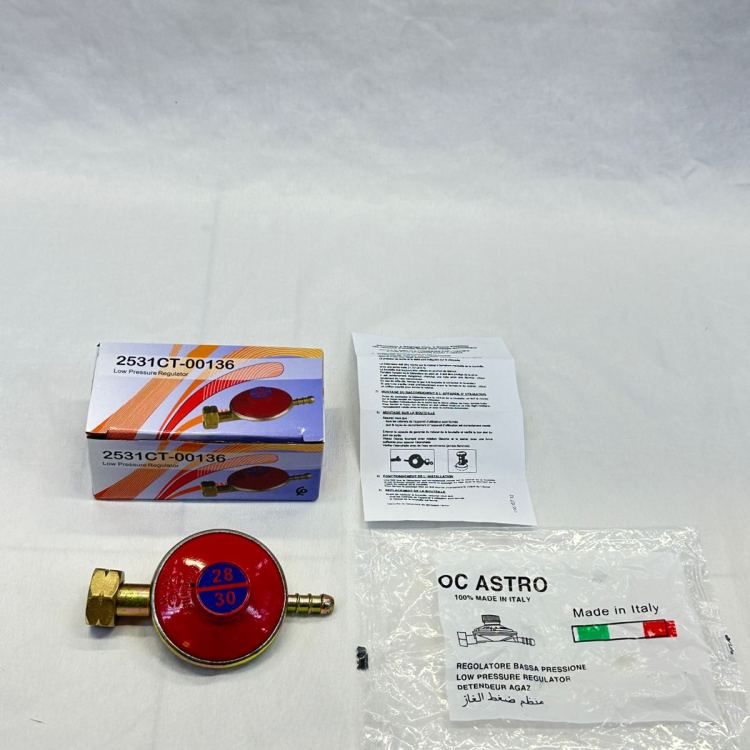Model 2531-00136 Red liquefied gas valve 28-30 mbar household bottled gas valve Specification image