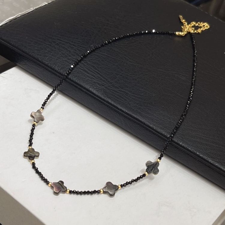 项链/珍珠/天然石项链/珍珠链条女款拼接气质/珍珠项链产品图