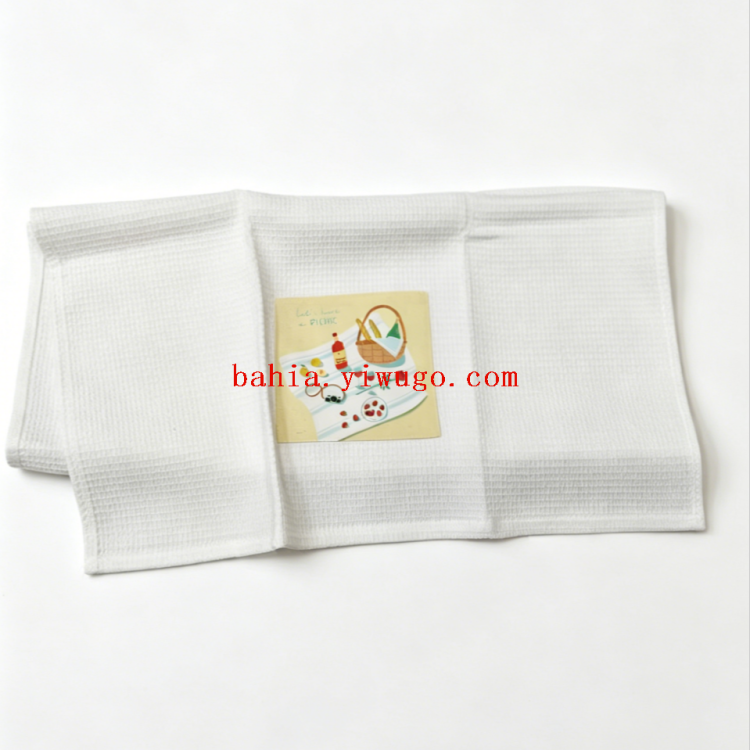 Fenghua Fuge cotton tea towel, cartoon printed kitchen absorbent dishcloth, household dry cleaning cloth, table decoration towel Application Scenario