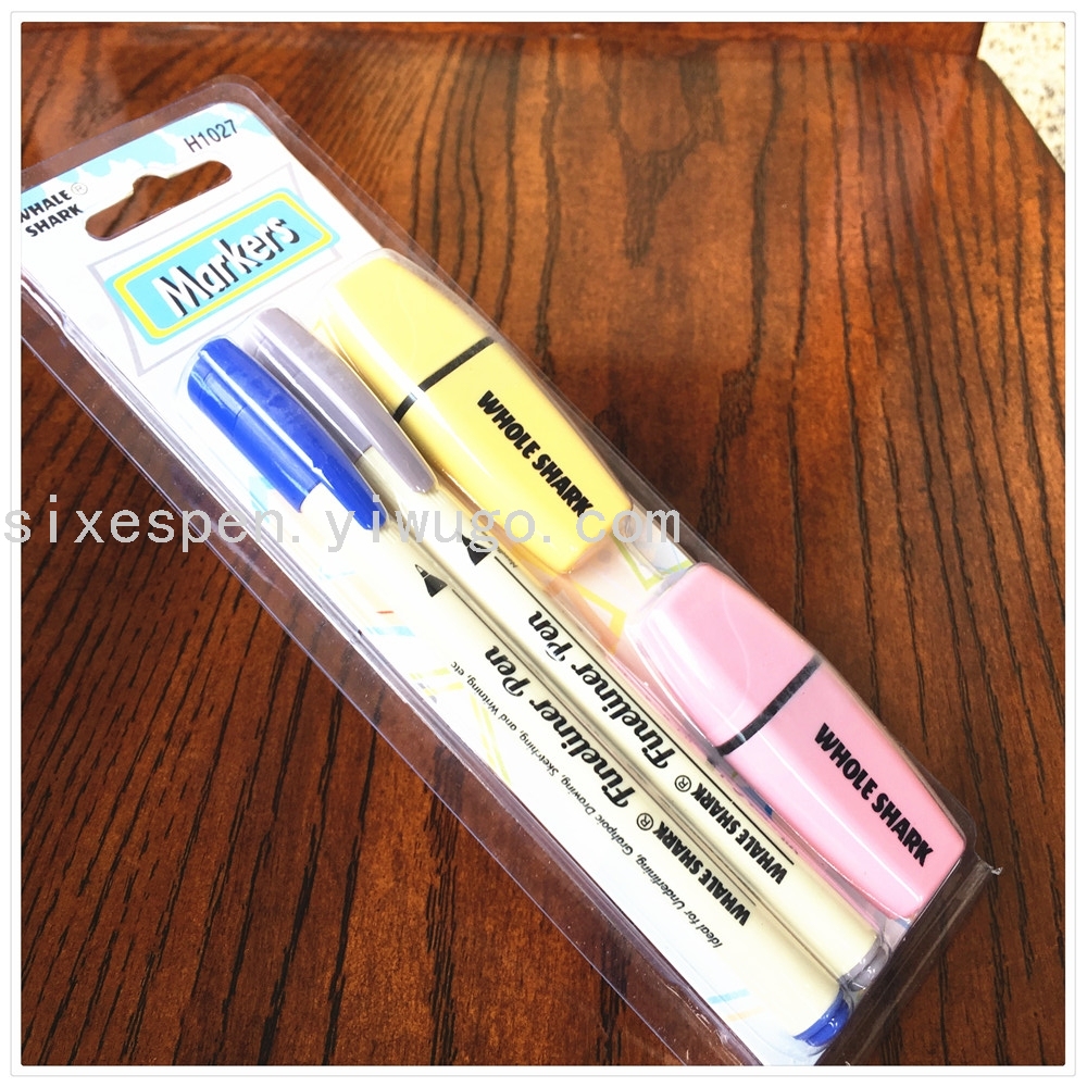 Macaron-colored highlighter set, specially designed for supermarkets