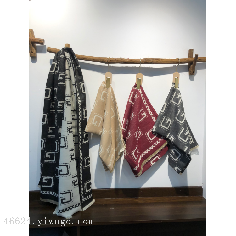 Cross-border scarf wholesale e-commerce live streaming supply chain 27 high-speed jacquard series Large G scarves