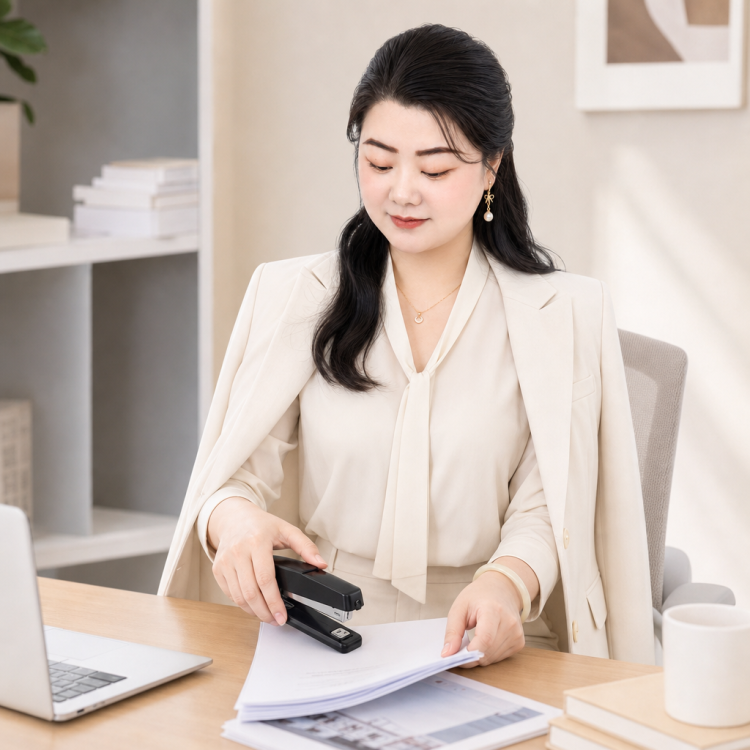 Deli Office Stationery #12 Desktop Effortless Stapler