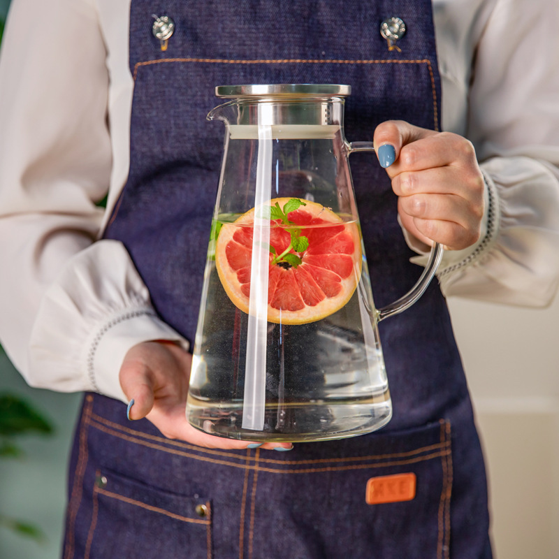 家用高硼硅冷水壶大容量玻璃凉水壶白开水杯客厅装水扎壶茶壶套装