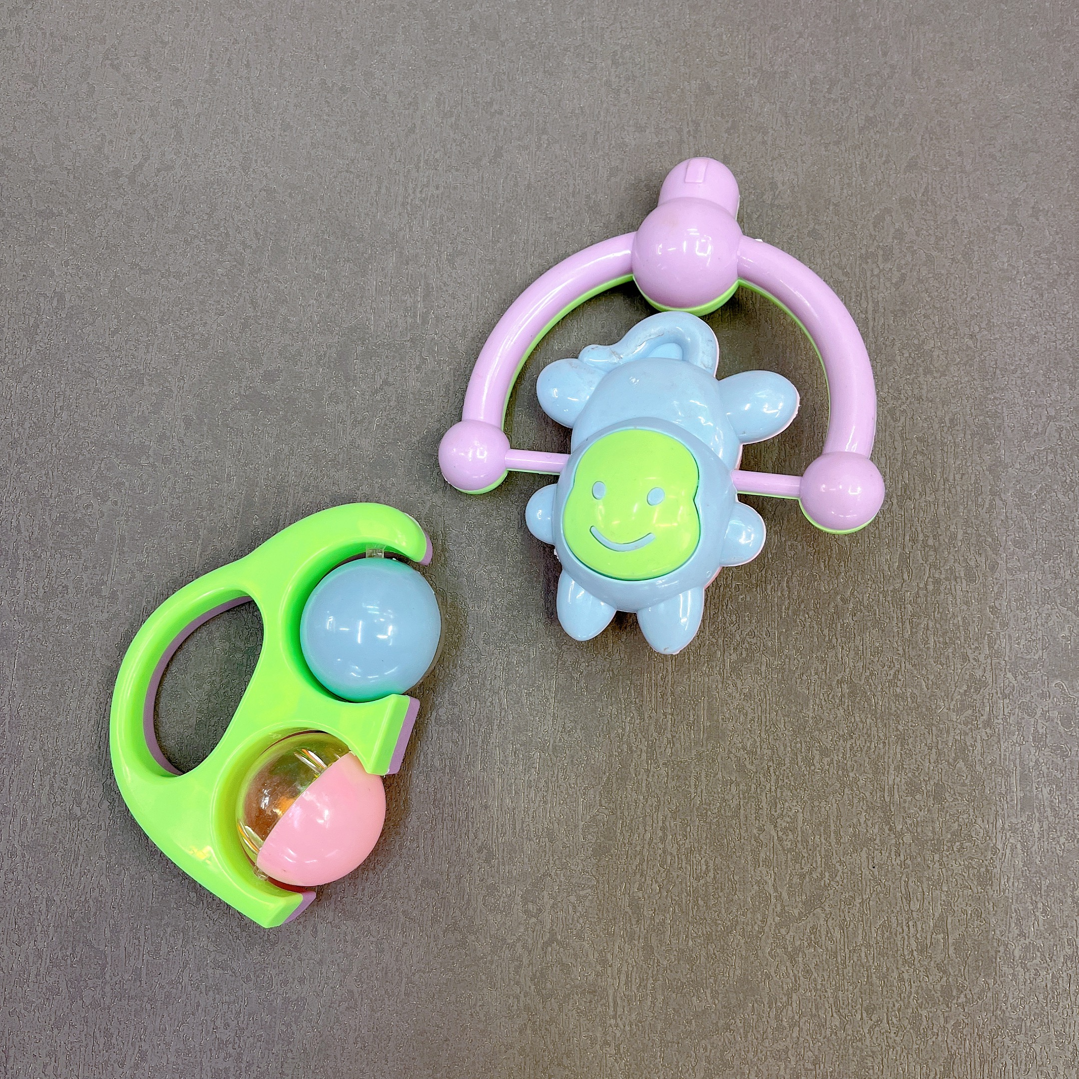 Plastic hand rattle bags for infants and toddlers