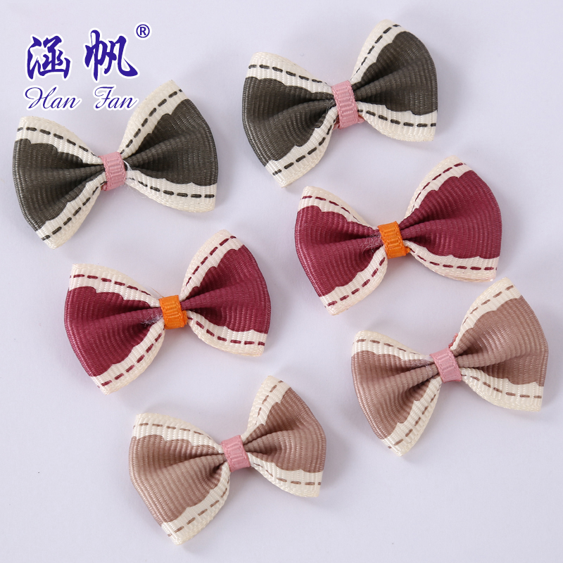 Custom-made lace style ribbon butterfly knots details Picture