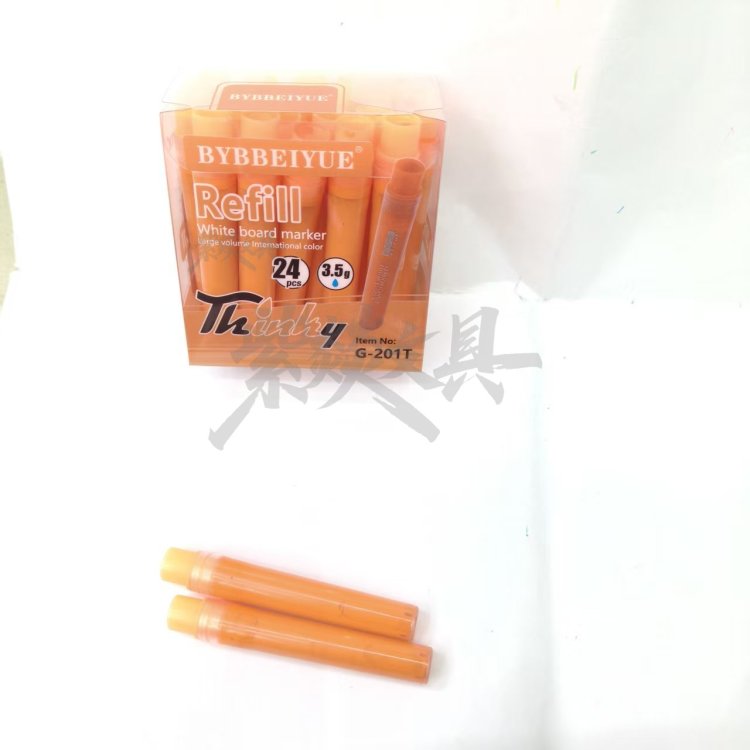 彩色直液式白板笔墨囊替换芯 专用内胆荧光笔墨水持久不漏