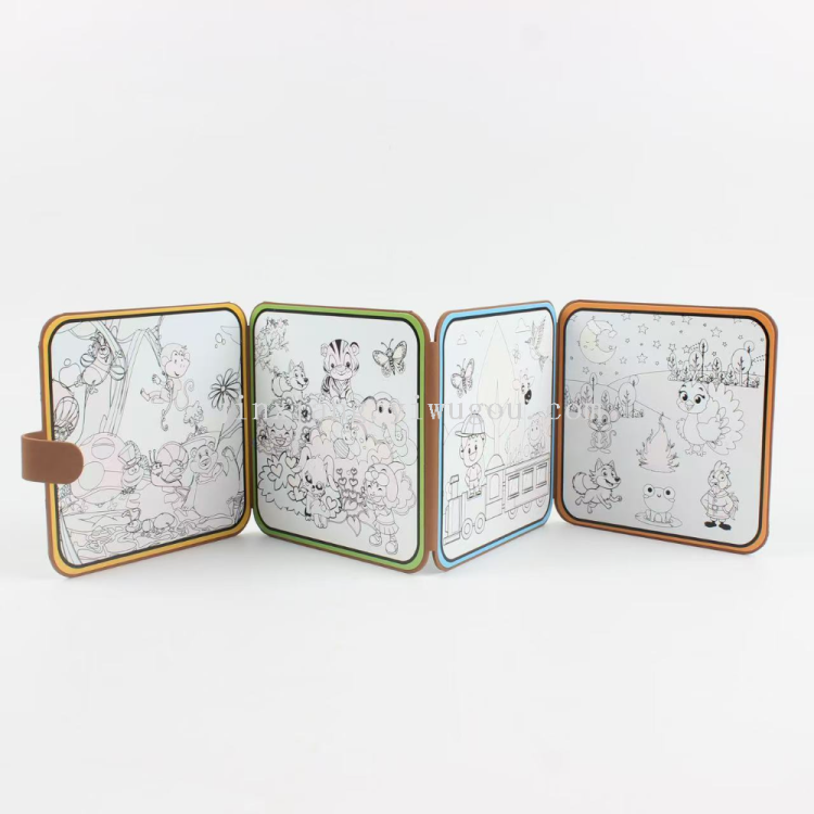 儿童神奇水画本 涂鸦可反复使用 儿童涂色本魔术贴画早教认知