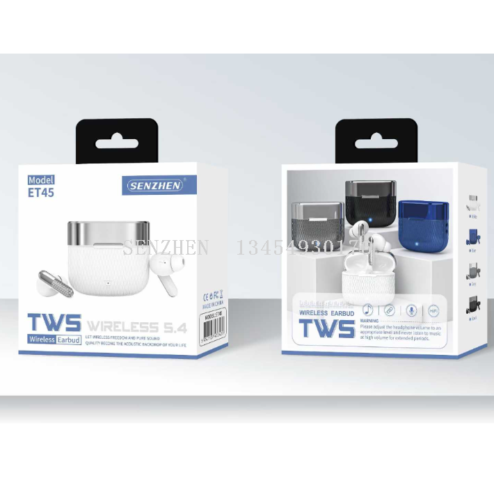 SENZHEN ET45 蓝牙耳机新款音质佳颜值高无线耳机