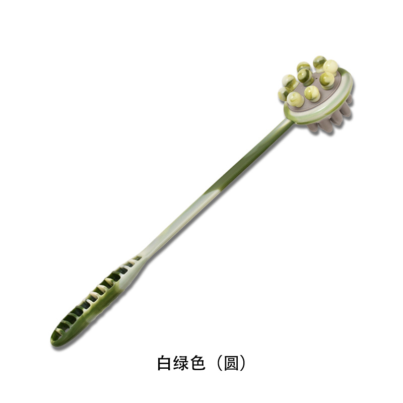 长款健康养生按摩捶单气孔双面按摩手持式捶背拍打老人按摩神器白底实物图