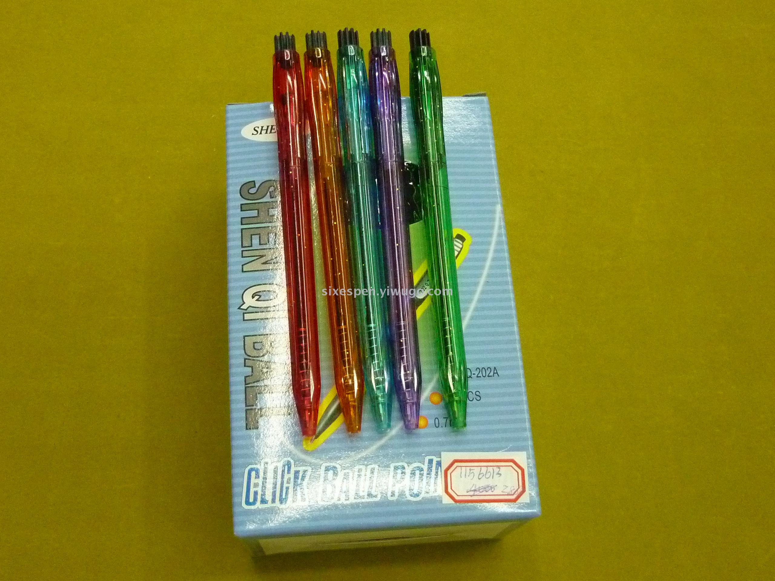 厂家直销 按动圆珠笔，油性笔，广告圆珠笔,简易笔