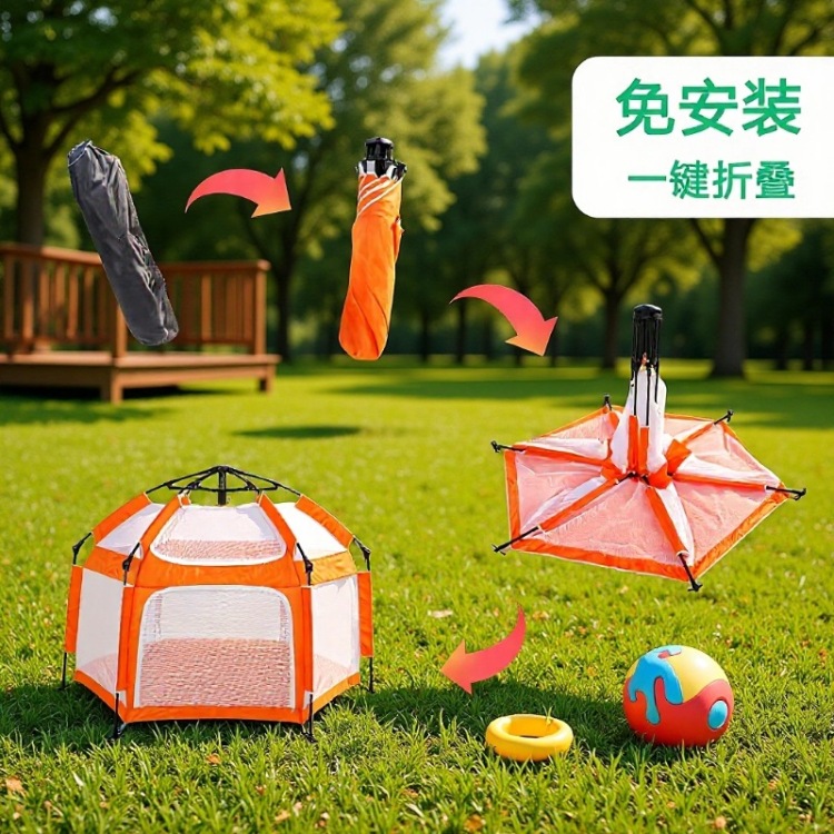 Children's tent room, Inner Mongolia package, sleeping, playing house, camping, one-click folding, portable, no installation, quick opening Item Picture