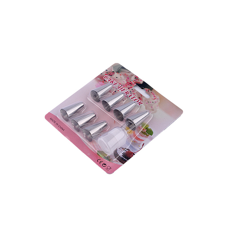Stainless steel piping tip card holder set, cake cream piping bag, DIY baking bean cookie tool set Application Scenario