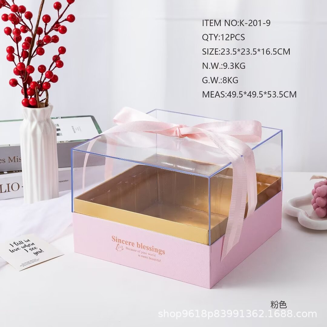 Square acrylic gift boxes, wedding candies, souvenirs, gifts, return gifts, whole piece wholesale gifts Item Picture