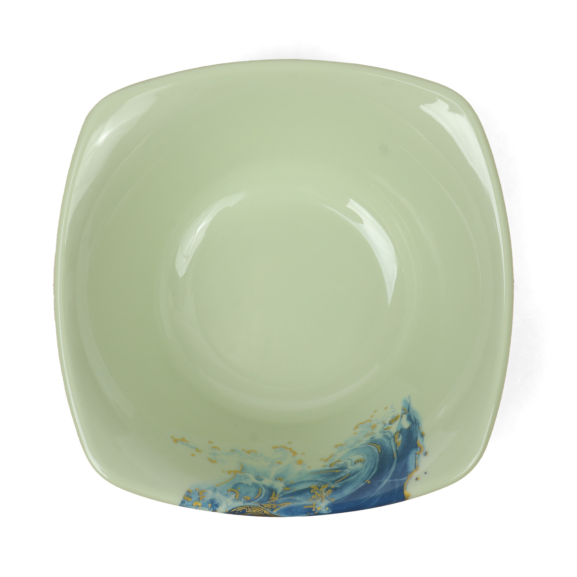 Ins-style glacier Japanese sushi plate, Japanese tableware, transparent creative home sashimi plate, dipping sauce glass tray Item Picture