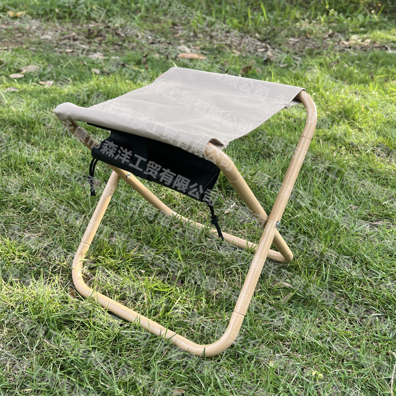 Outdoor folding stool, portable small stool, travel, leisure, camping, picnic, barbecue, fishing chair, full folding stool, pen case Item Picture