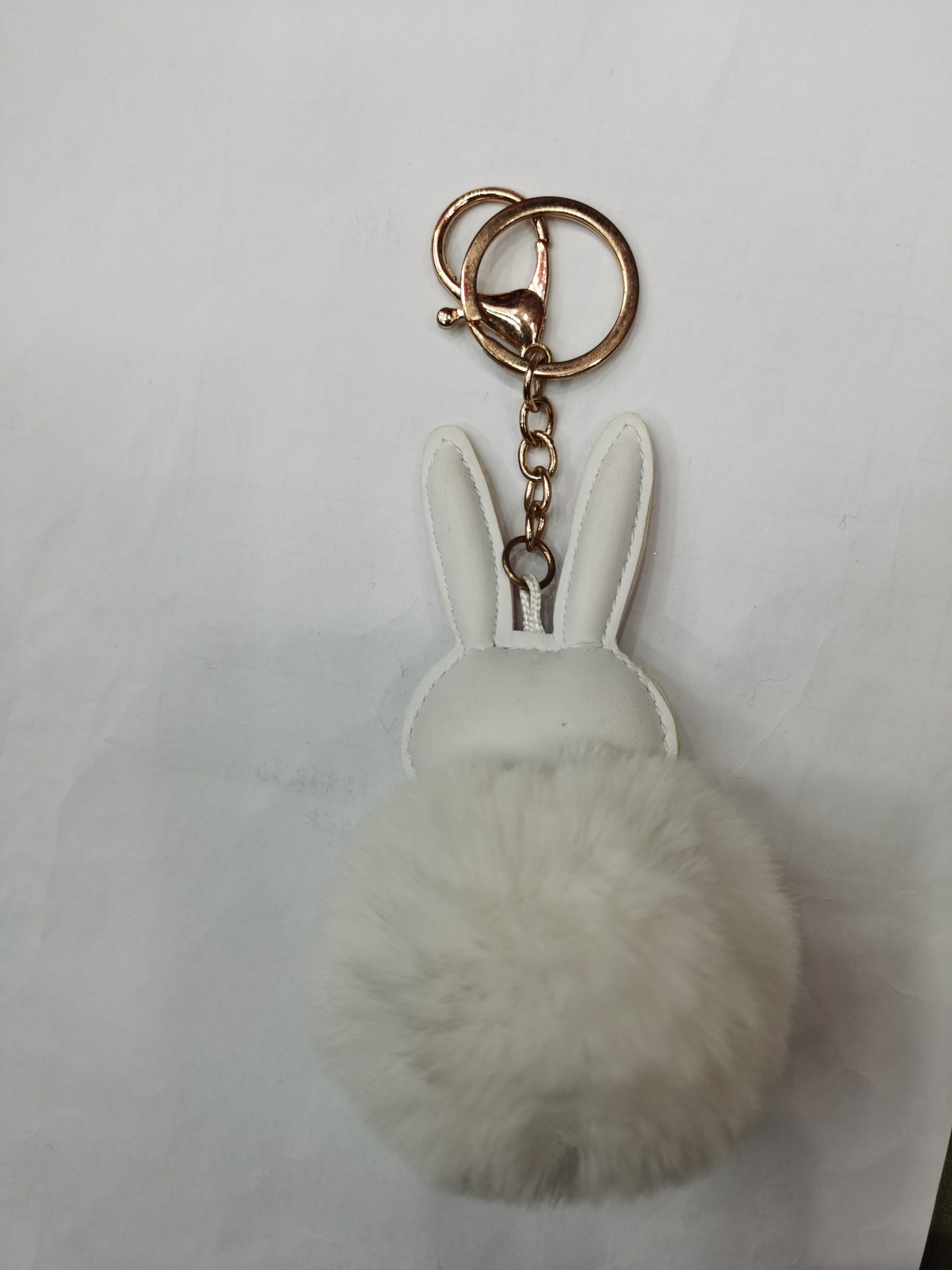 3711 Qilisa Accessories Hairball-shaped Sleeping Rabbit Keychain details Picture