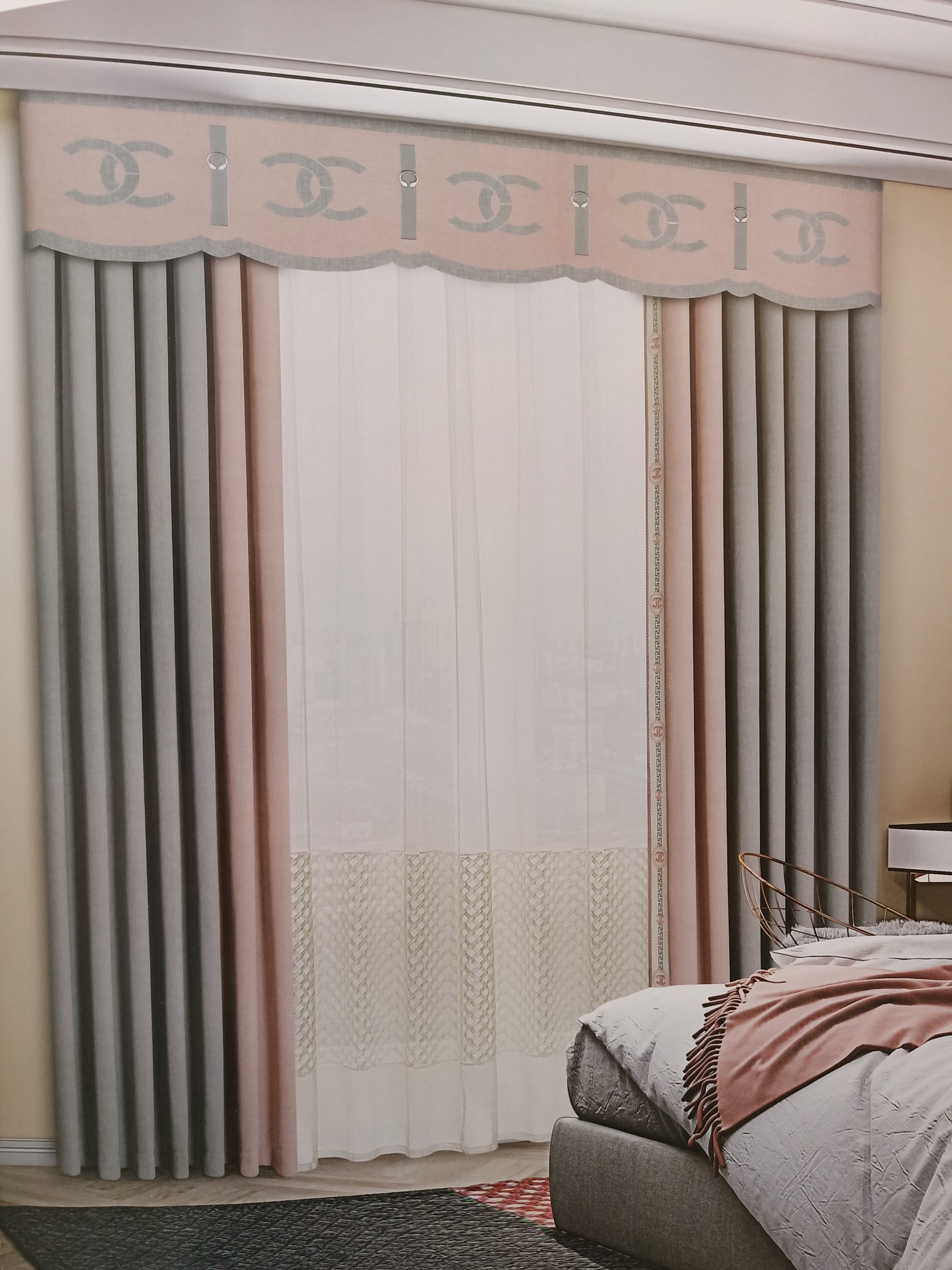 Nordic style, simple, modern style, high-end and elegant curtains undefined