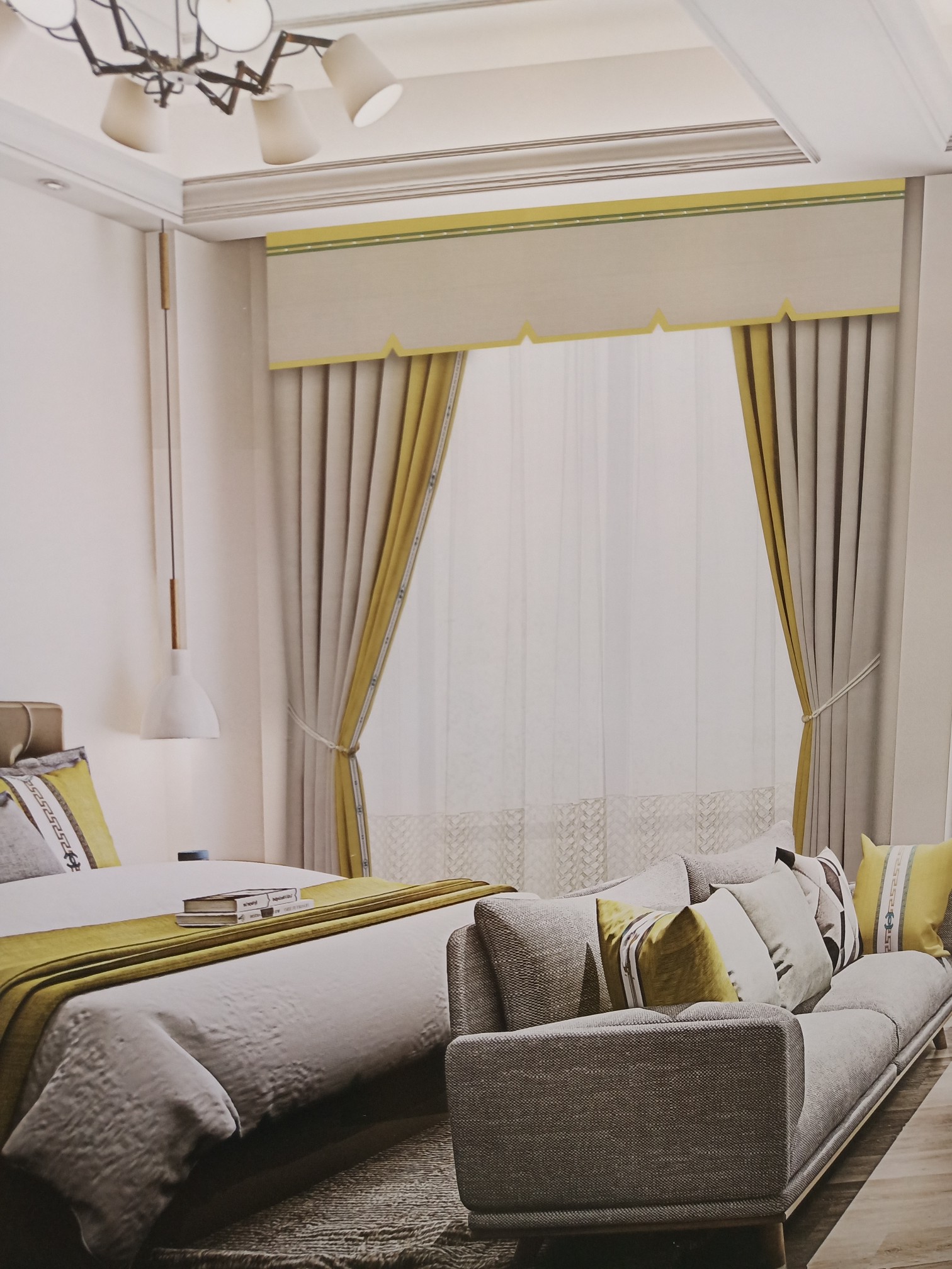 Nordic style, simple, modern style, high-end and elegant curtains undefined