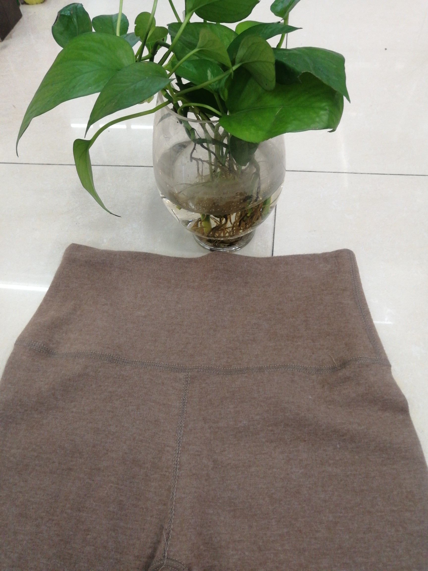 Silk Dan Shield Women's Thick Cashmere Khaki Leggings Warm Pants Skin Friendly Comfortable Breathable Long Johns Specification drawing