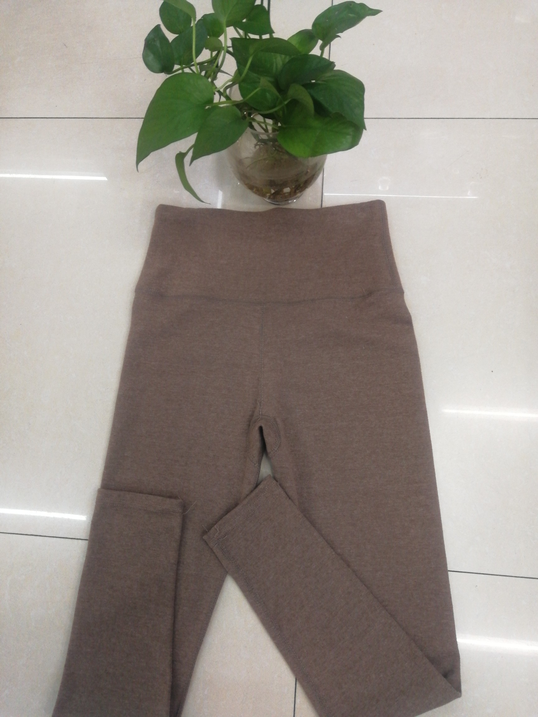 Silk Dan Shield Women's Thick Cashmere Khaki Leggings Warm Pants Skin Friendly Comfortable Breathable Long Johns