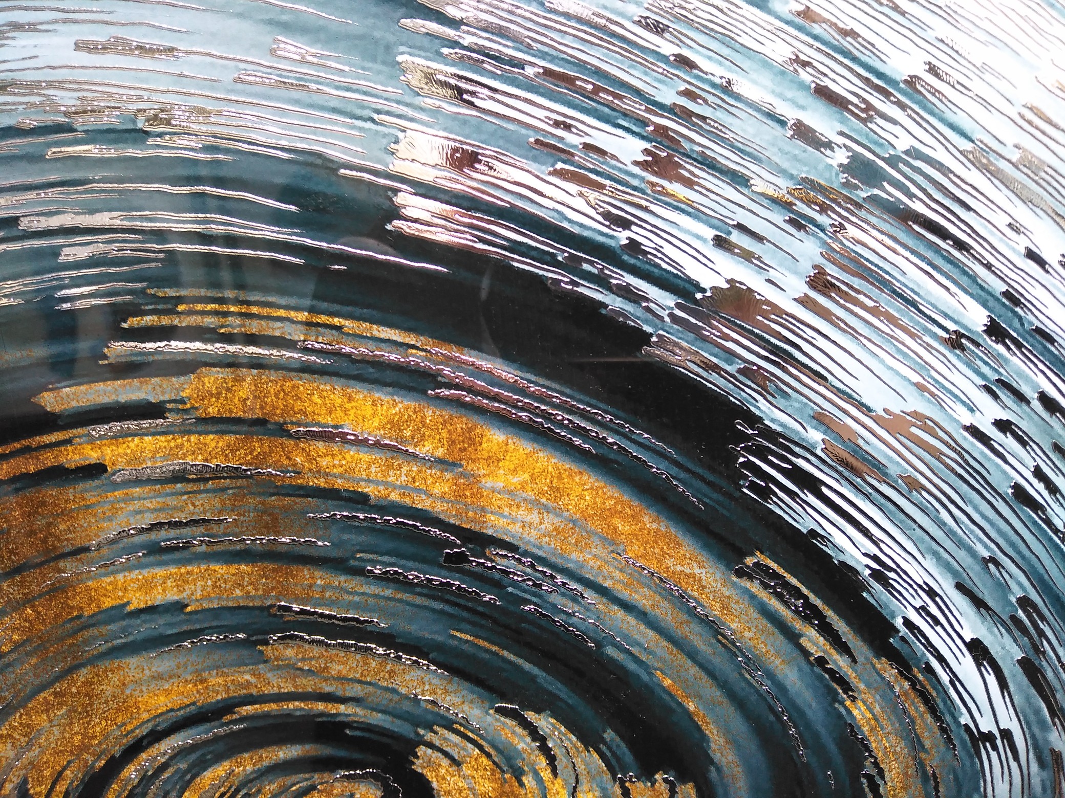 Hua Hong World Painting Warehouse 60X80cm Glass Silver Plated Painting details Picture