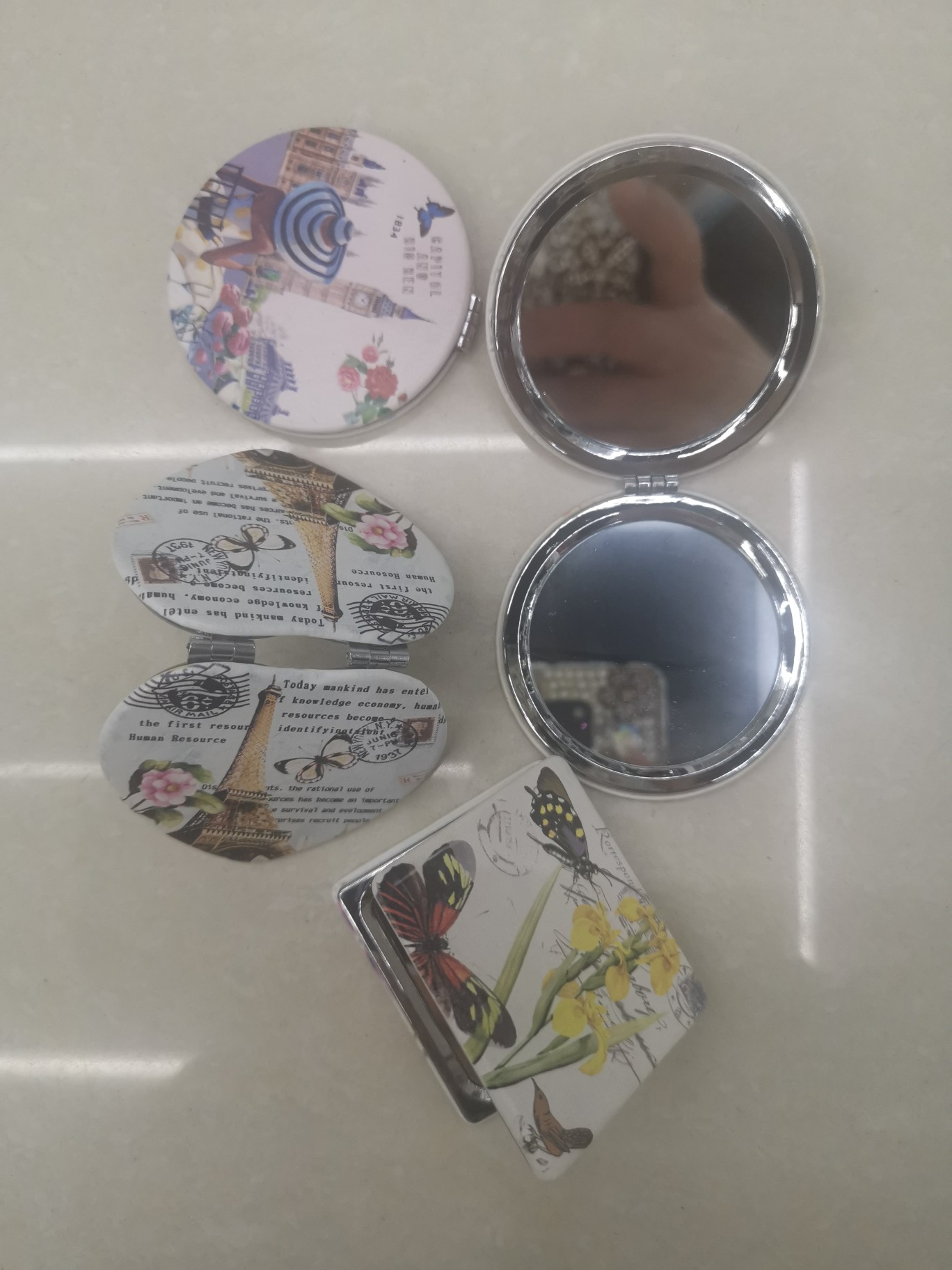 镜子，化妆品，放大镜，PU镜细节图