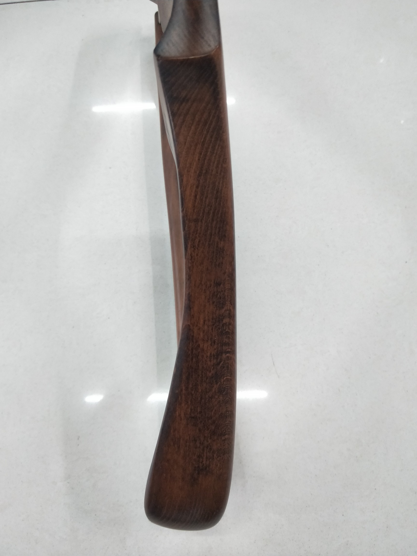 高档仿古色榉木弹条衣架实木衣架西装衣架细节图