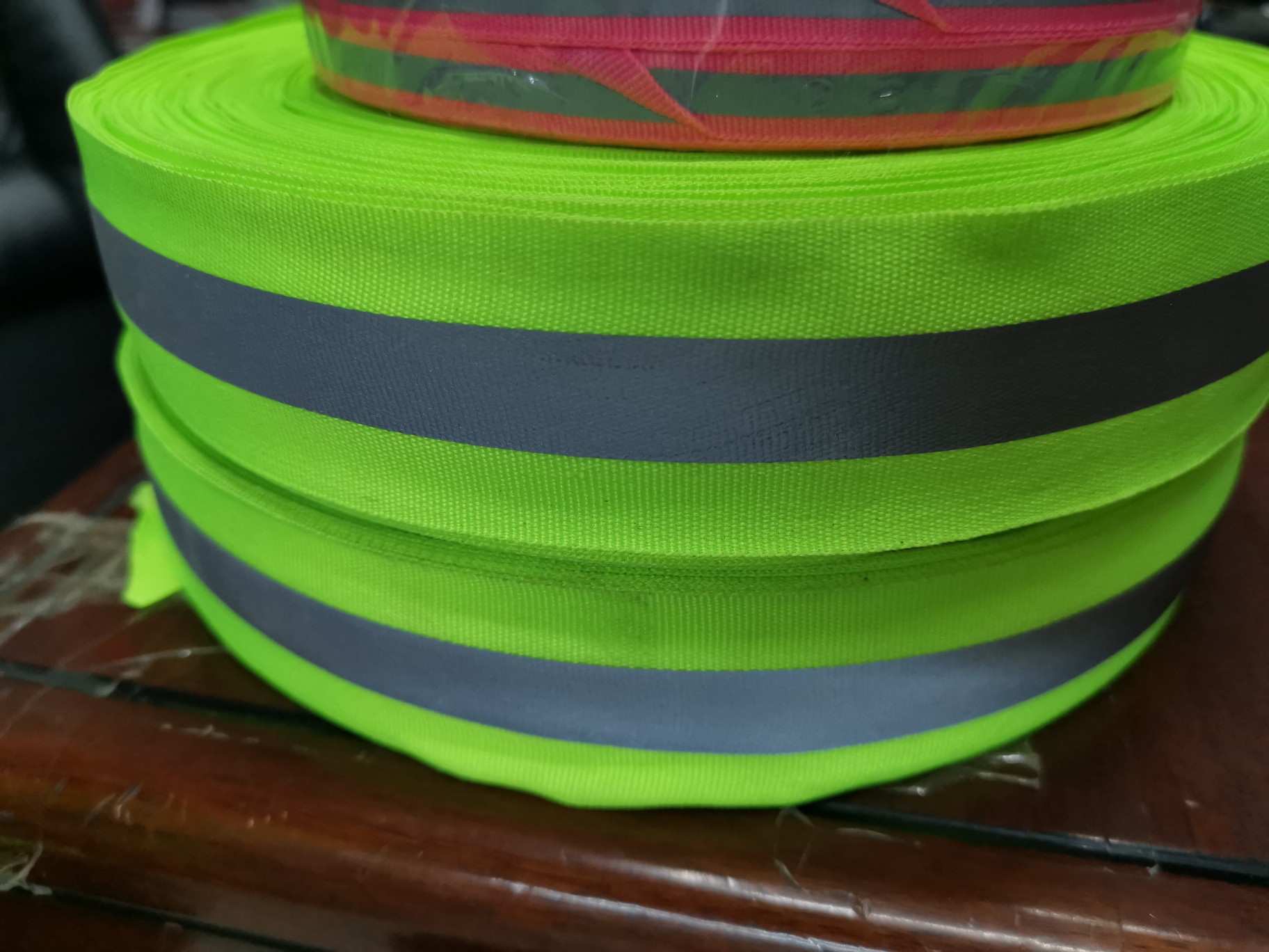 反光织带高亮反光条纹织带细节图