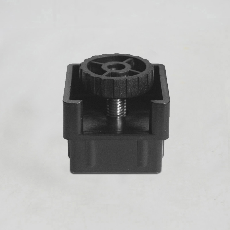 义乌好货 方塞带锣母可调脚 方形带调节堵头 方形带锣母脚垫