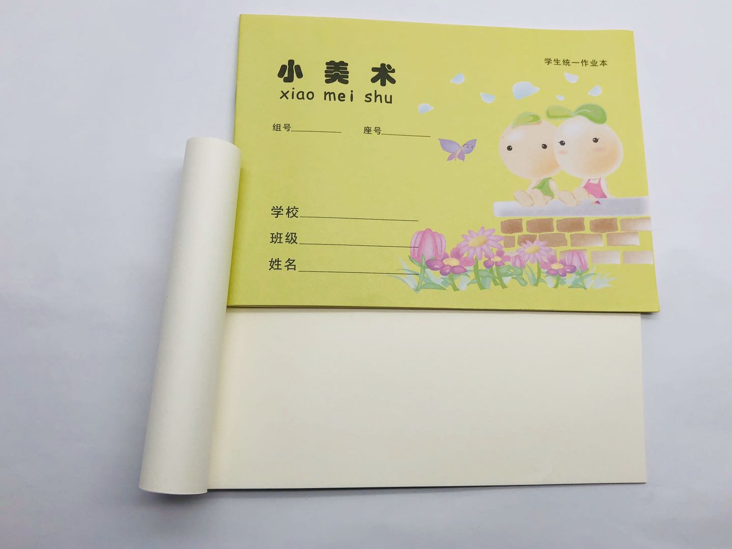 36k小学生作业本：练习本数学语文作文田字汉语拼音三线写字小楷方格图画本细节图