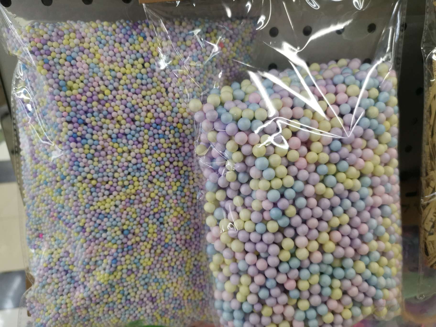 马卡龙史莱姆各种尺寸彩色小泡沫粒粉色泡沫粒小颗粒礼盒装饰玩具填充物详情图4