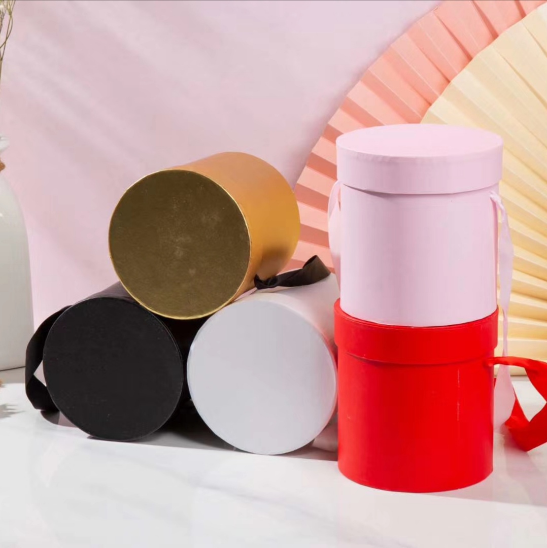 Special color printed round box, single box storage box, jewelry packaging box