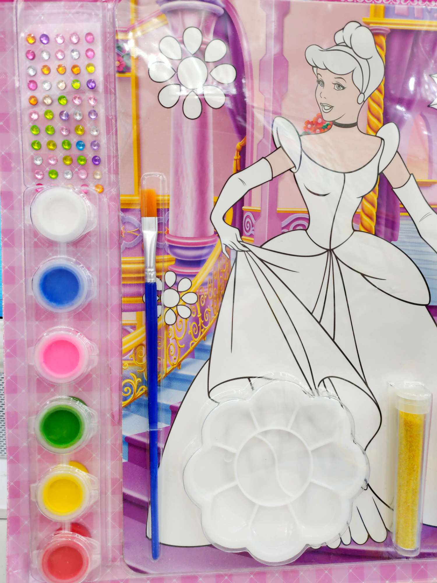 2020新款儿童水彩画彩妆相框装饰DIY画画套装产品图