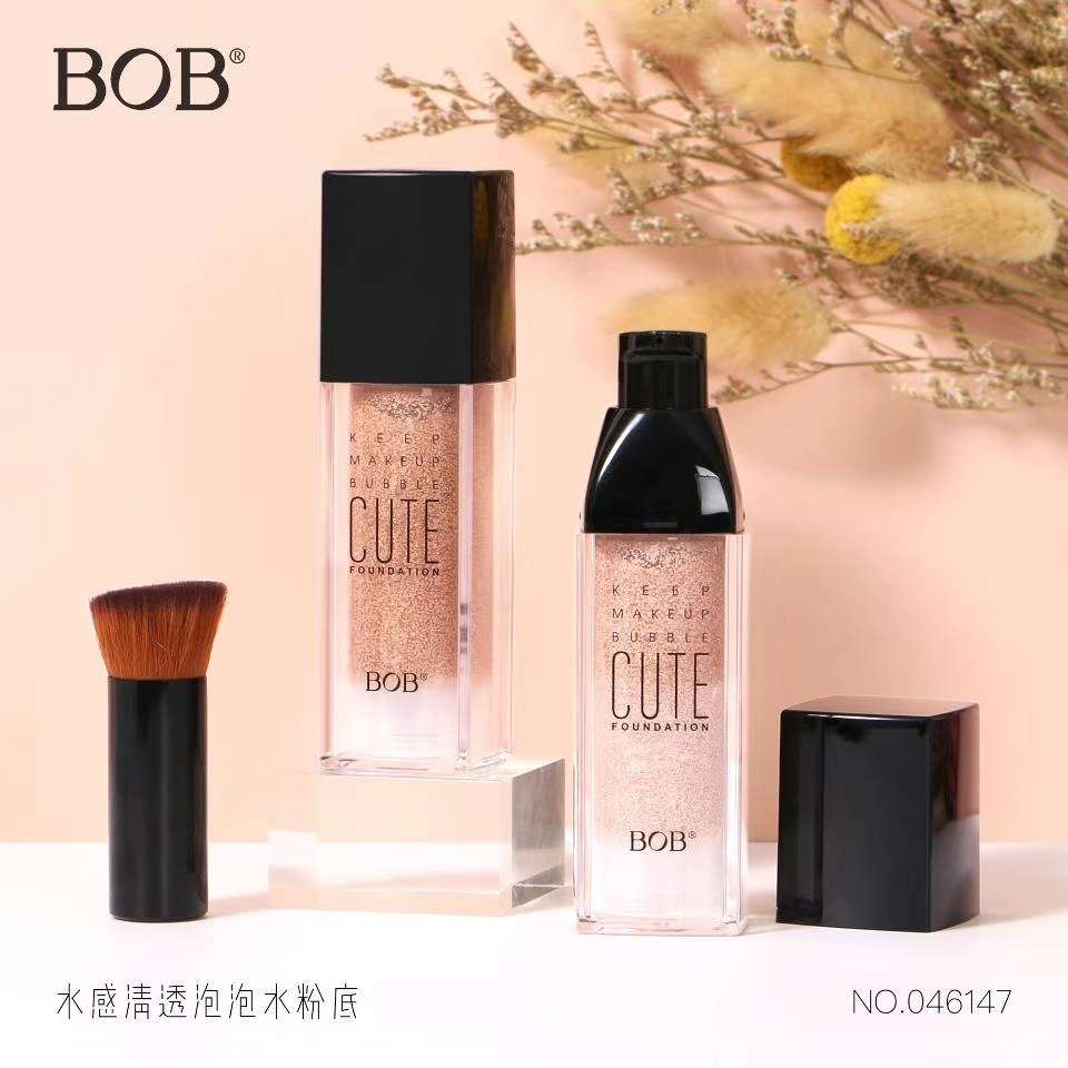 BOB水感清透泡泡粉底液底妆产品持久不脱妆