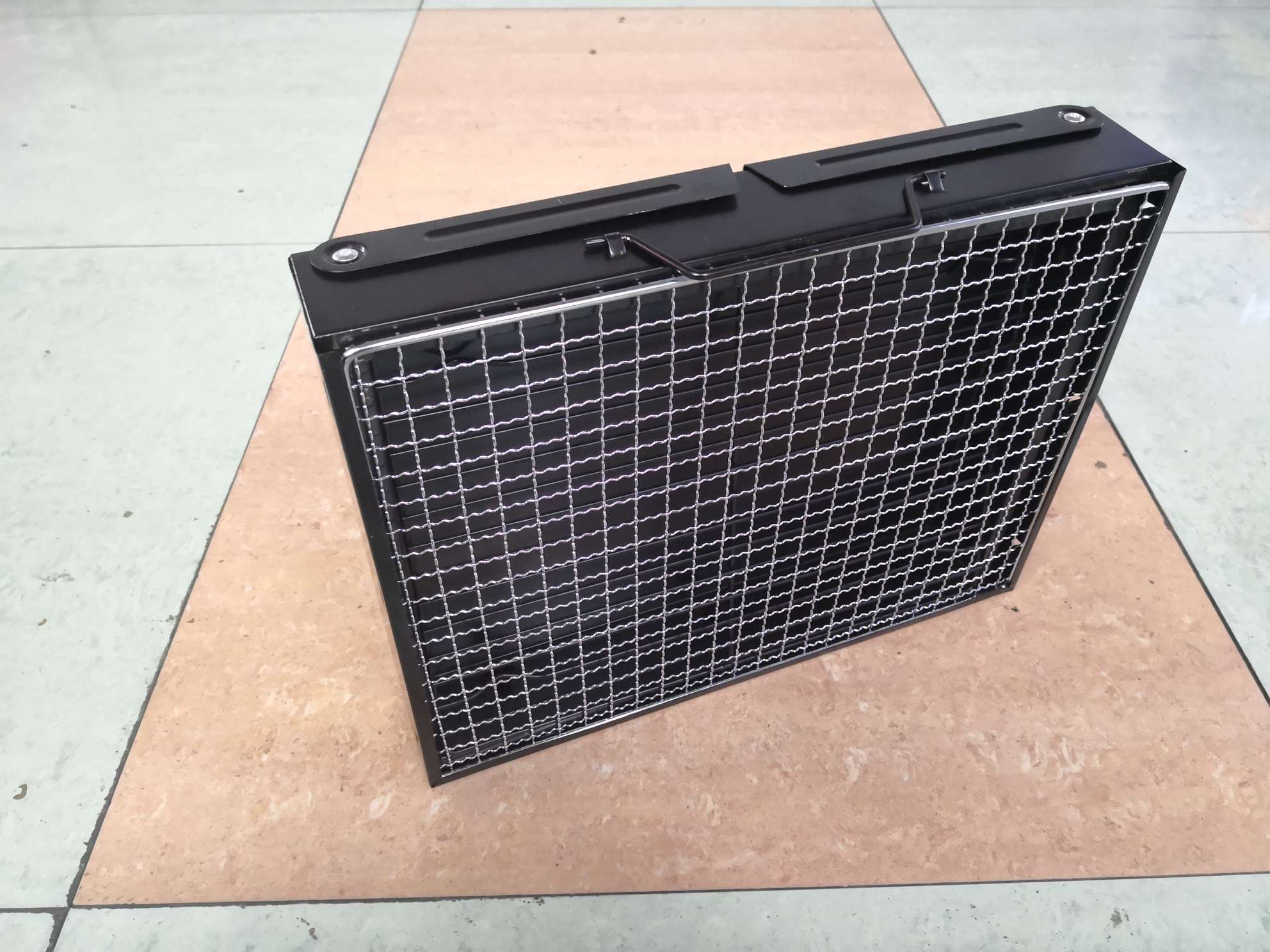 便携小号烧烤架烤箱烤网小黑钢35*27*20cm木炭烧烤取暖围炉桌详情图8