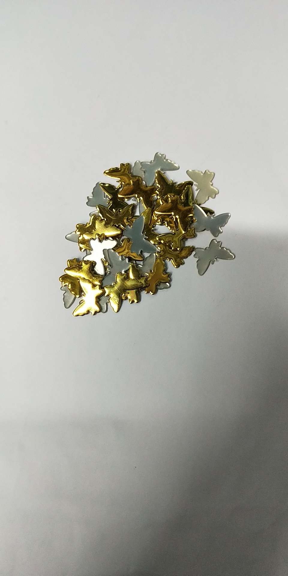 16X12金色蝴蝶手工DIY服装首饰铝烫片产品图