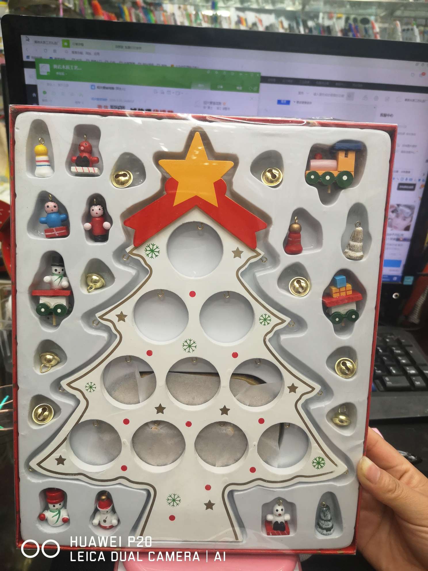 圣诞树/圣诞布艺挂件/圣诞树松针/布艺圣诞挂件/led灯彩灯串产品图