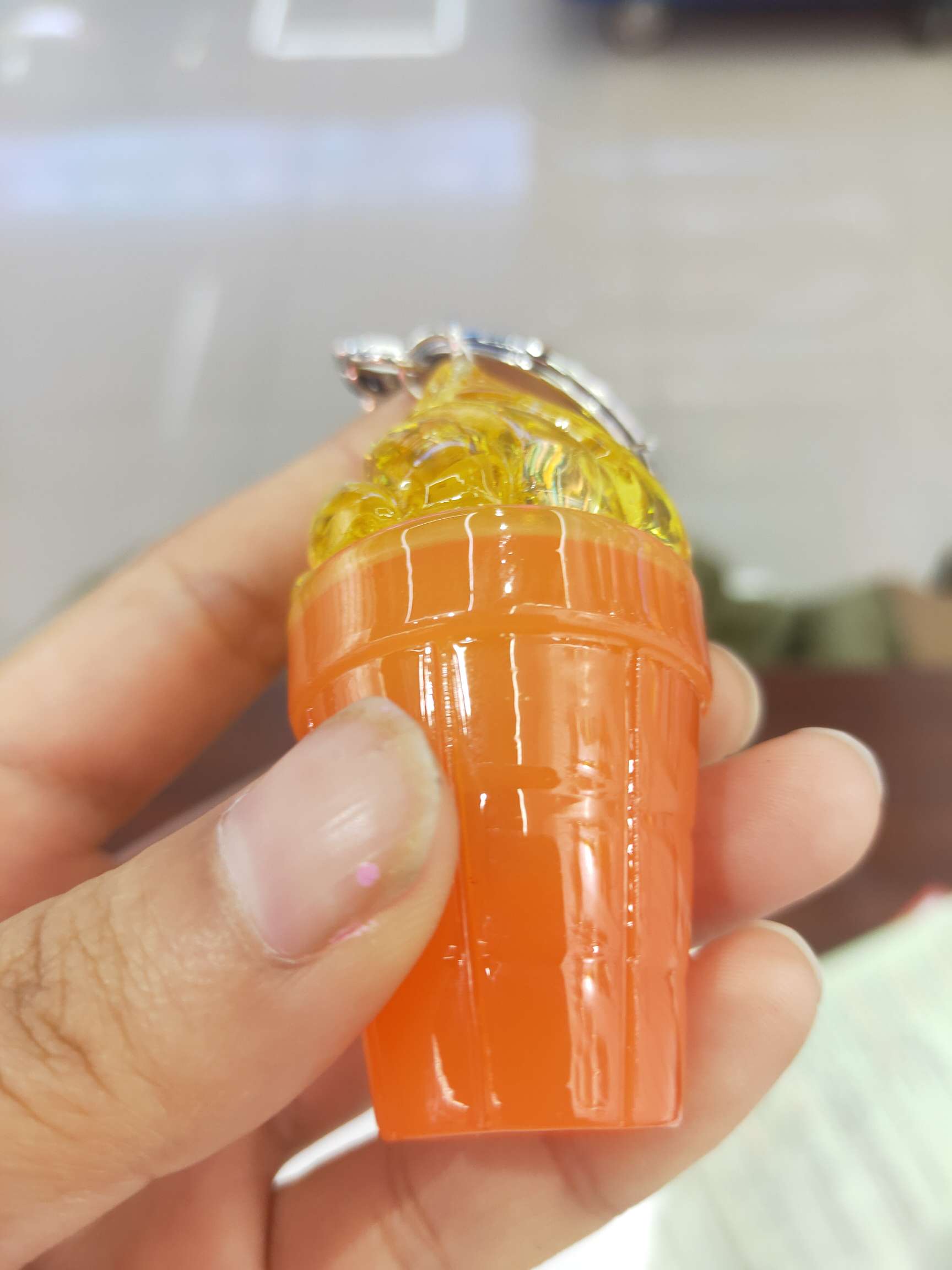 Explosive Powder-Flash Effect Resin Accessories For Ice Cream Keychain Pendant details Picture