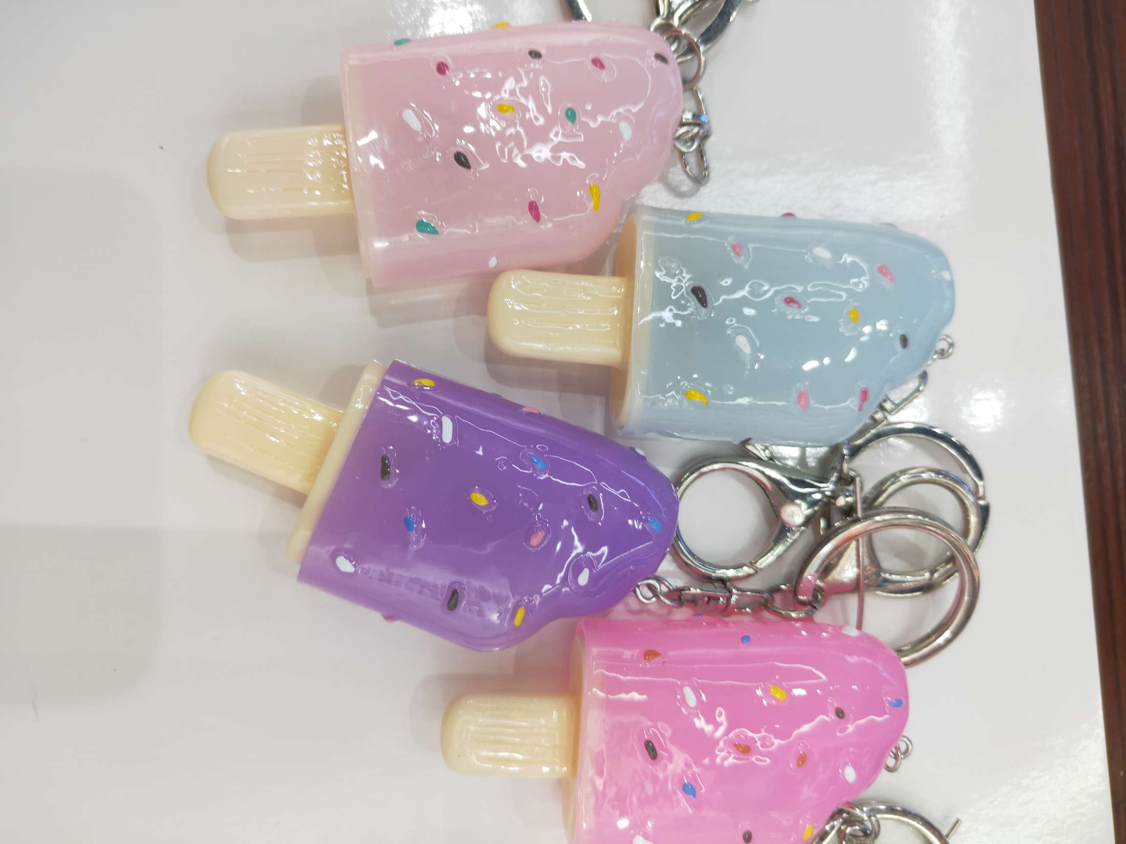 Explosive Popsicle Key Chain Pendant Resin Accessories
