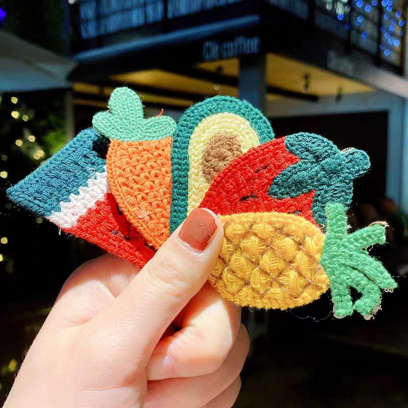 针织水果BB夹 ‘